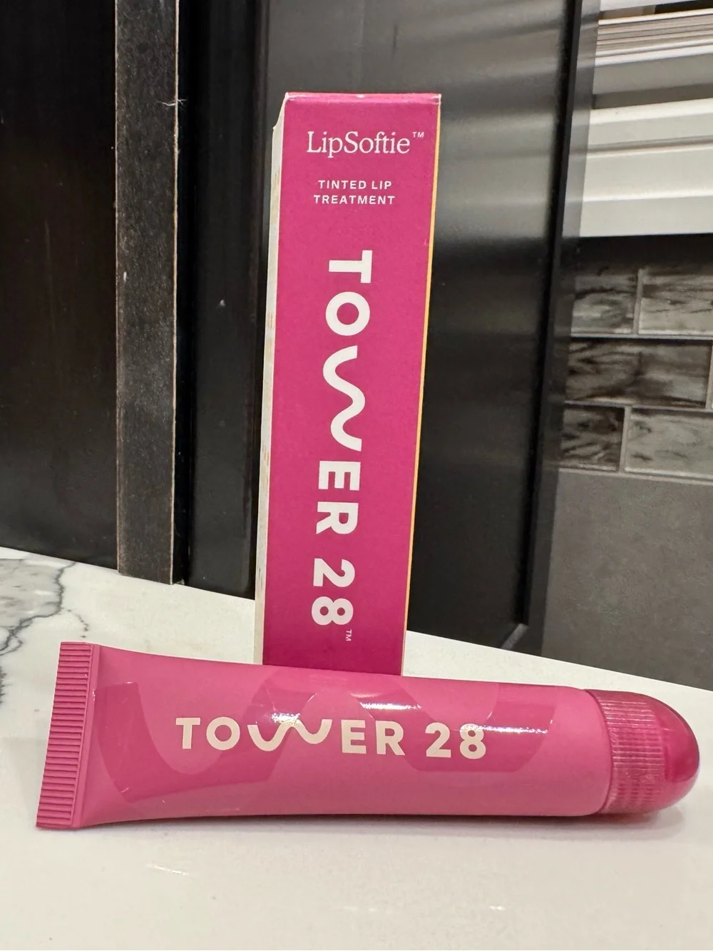 Tower 28 LipSoftie Tinted Lip Treatment – Confetti Cake-NEW